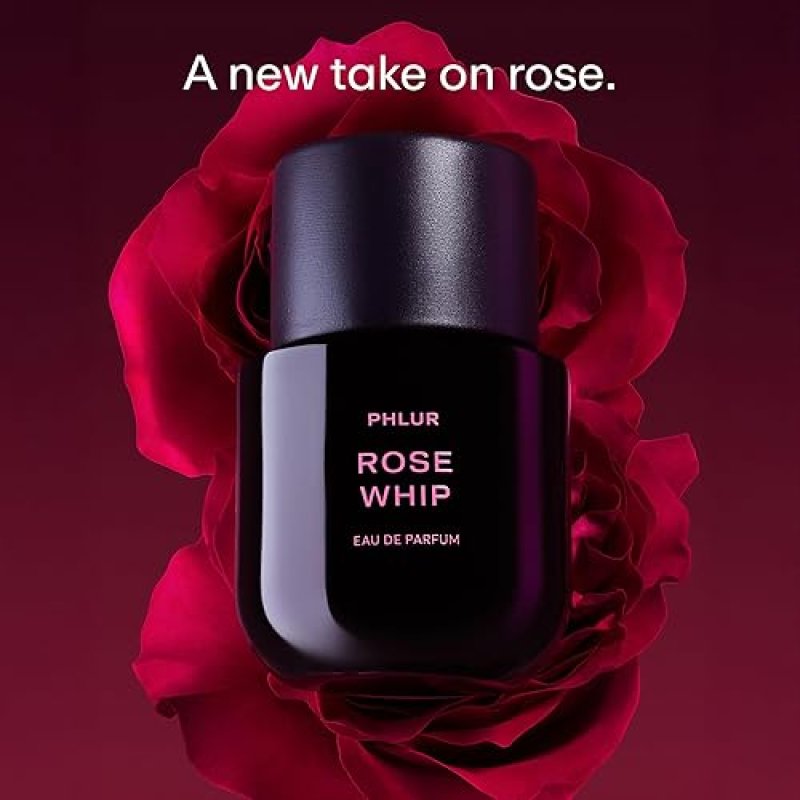 PHLUR ROSE WHIP EAU DE PARFUM 50ML FRUITY FLORAL SCENT WITH ROSE, BLACK CURRANT MUSK
