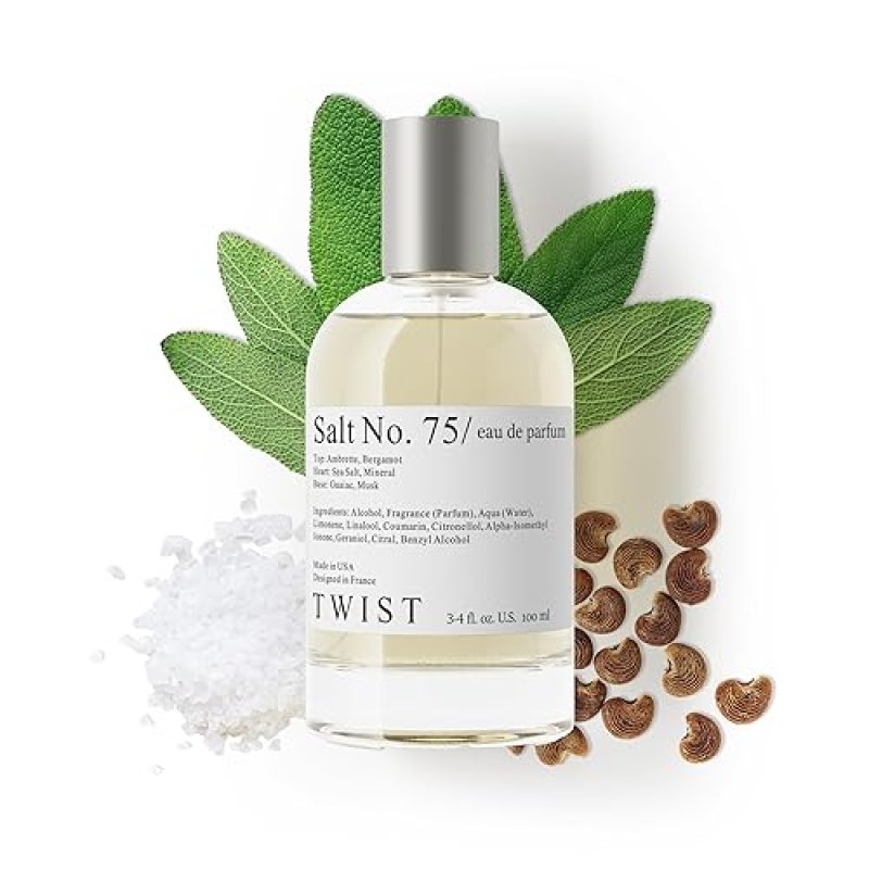 TWIST SALT NO. 75 UNISEX EAU DE PARFUM VEGAN, PARABEN-FREE, LONG-LASTING 100ML SPRAY