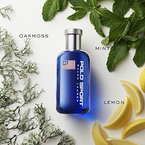 RALPH LAUREN POLO SPORT MENS EAU DE TOILETTE 4.2OZ FRESH CITRUS, OAK MINT COLOGNE