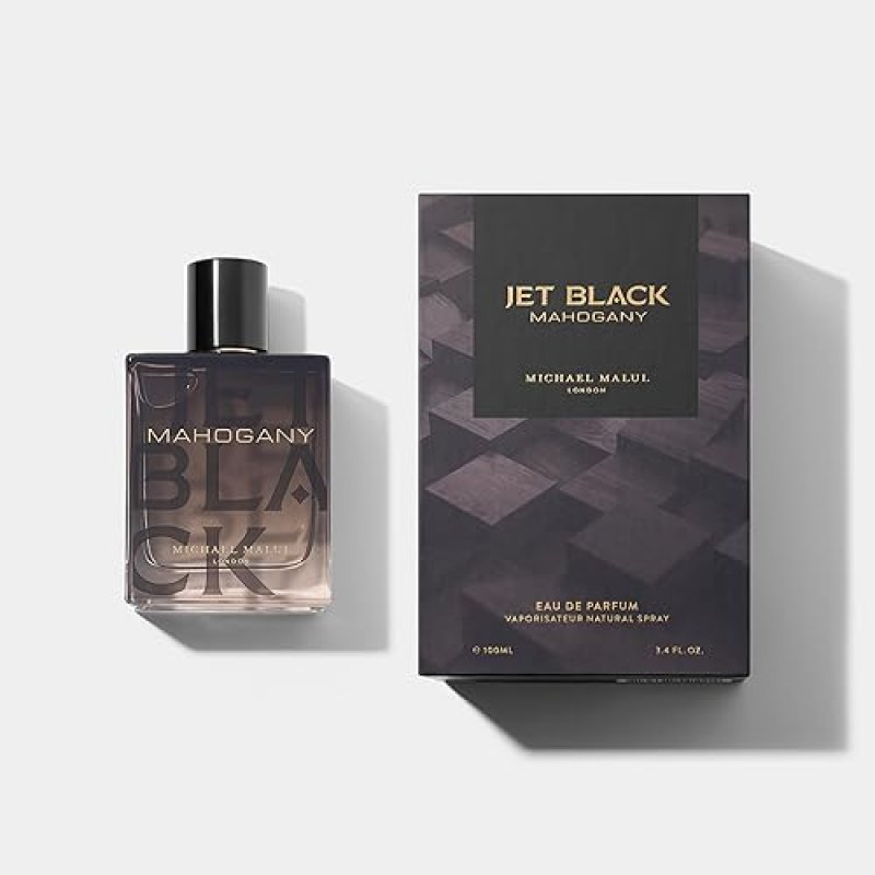 MICHAEL MALUL JET BLACK MAHOGANY EAU DE PARFUM FOR MEN 100ML 3.4OZ FRAGRANCE SPRAY