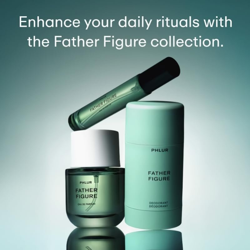 PHLUR FATHER FIGURE EAU DE PARFUM 50ML FRESH GREEN FIG SCENT WITH IRIS, JASMINE VANILLA