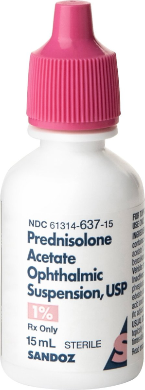 PREDNISOLONE ACETATE (GENERIC) OPHTHALMIC SUSPENSION 1%, 15-ML