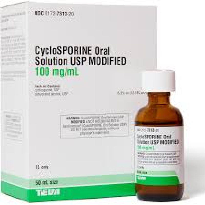 CYCLOSPORINE (GENERIC) MODIFIED ORAL SOLUTION, 100 MG/ML, 50 ML, 2 COUNT