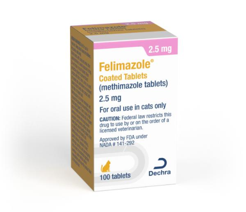FELIMAZOLE (METHIMAZOLE) TABLETS FOR CATS, 2.5-MG, 100 TABLETS