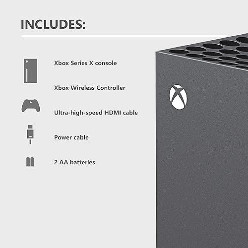 XBOX SERIES X 1TB CONSOLE WITH WIRELESS CONTROLLER TRUE 4K GAMING, 120 FPS, 16GB RAM