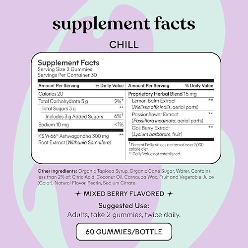 LEMME CHILL SLEEP GUMMIES BUNDLE WITH ASHWAGANDHA, MELATONIN MAGNESIUM 2-PACK, GLUTEN-FREE