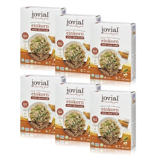 JOVIAL EINKORN ORGANIC WHOLE WHEAT FUSILLI PASTA - HIGH PROTEIN, NON-GMO, USDA CERTIFIED, 6-PACK