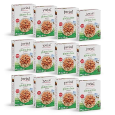 JOVIAL ORGANIC WHOLE GRAIN BROWN RICE PENNE PASTA - GLUTEN DAIRY FREE, 12OZ, 12 PACK