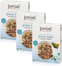 JOVIAL ORGANIC GRAIN-FREE CASSAVA FUSILLI PASTA GLUTEN-FREE, PALEO, NON-GMO, HIGH-FIBER, 8OZ 3 PACK