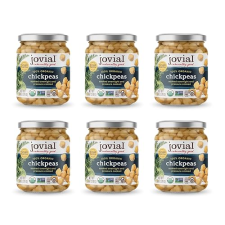 JOVIAL ORGANIC CHICKPEAS 13OZ PACK OF 6 GLUTEN-FREE, NO ADDITIVES, HIGH FIBER, ITALY