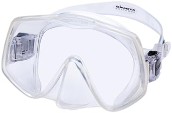 ATOMIC FRAMELESS 2 SCUBA MASK REGULAR FIT, CLEAR VIEW UNDERWATER SNORKELING GEAR
