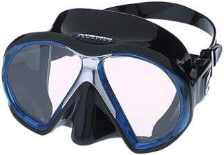 ATOMIC AQUATICS SUBFRAME MASK BLACK AQUA MEDIUM FIT SCUBA DIVING SNORKELING GEAR