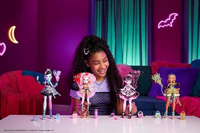 MATTEL MONSTER HIGH CUPID ASTERIA SCARY SWEET BIRTHDAY DOLL WITH PARTY DRESS THEMED ACCESSORIES
