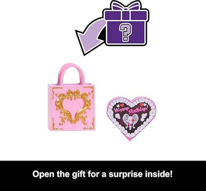 MATTEL MONSTER HIGH CUPID ASTERIA SCARY SWEET BIRTHDAY DOLL WITH PARTY DRESS THEMED ACCESSORIES