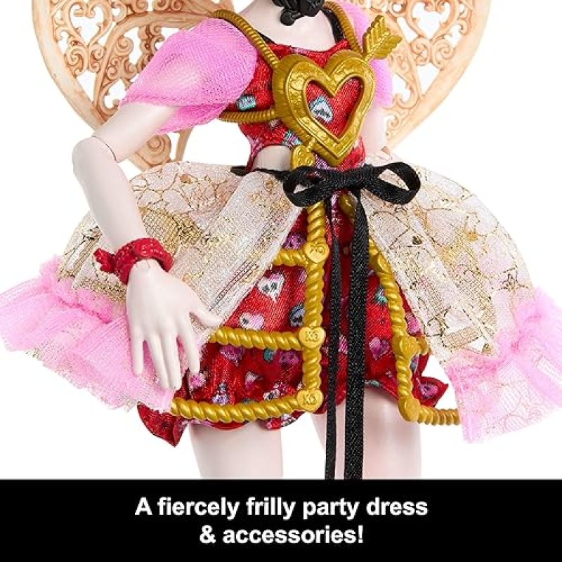 MATTEL MONSTER HIGH CUPID ASTERIA SCARY SWEET BIRTHDAY DOLL WITH PARTY DRESS THEMED ACCESSORIES