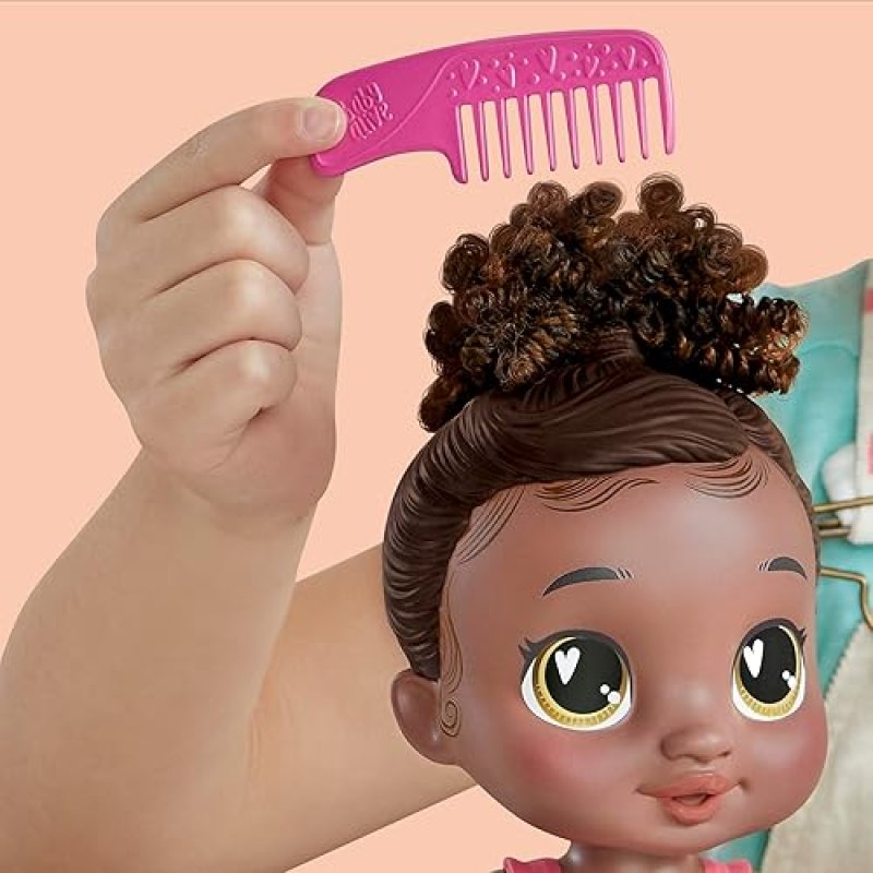 HASBRO BABY ALIVE SNUGGLE BERRY BOO BLACK HAIR 11 WATER BABY DOLL PLAYSET FOR KIDS 3