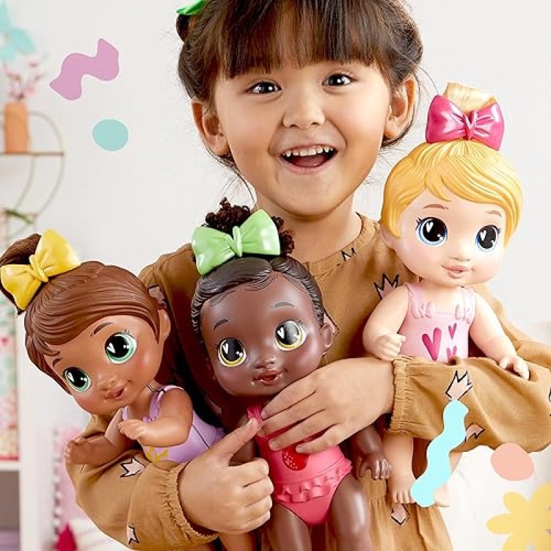 HASBRO BABY ALIVE SNUGGLE BERRY BOO BLACK HAIR 11 WATER BABY DOLL PLAYSET FOR KIDS 3