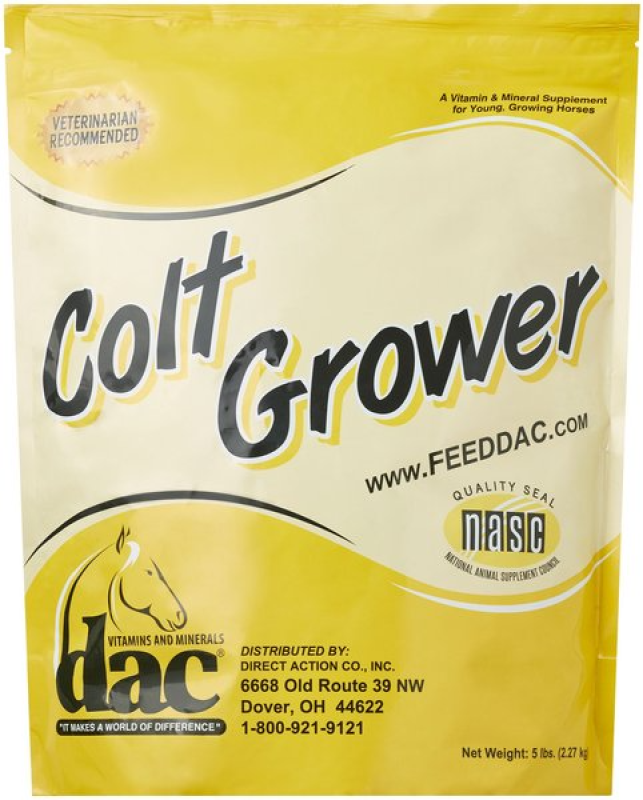 DAC COLT GROWER POWDER HORSE SUPPLEMENT, 5-LB BUCKET