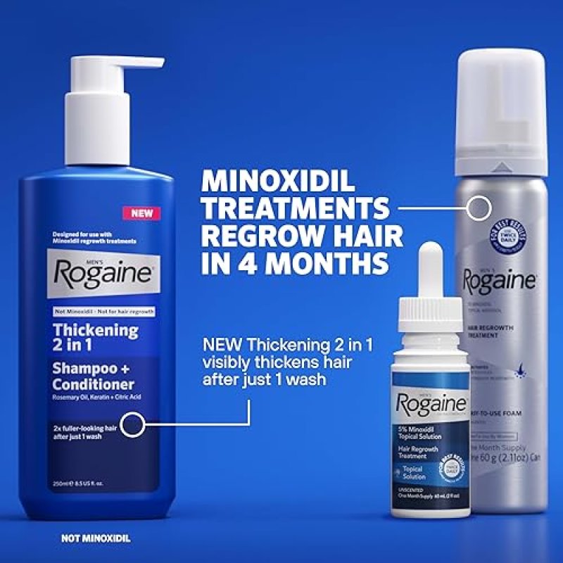 ROGAINE 5 MINOXIDIL EXTRA STRENGTH HAIR REGROWTH SOLUTION, UNSCENTED, 2 FL OZ
