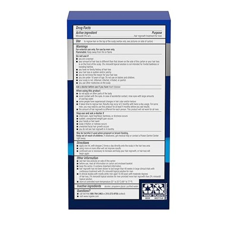 ROGAINE 5 MINOXIDIL EXTRA STRENGTH HAIR REGROWTH SOLUTION, UNSCENTED, 2 FL OZ