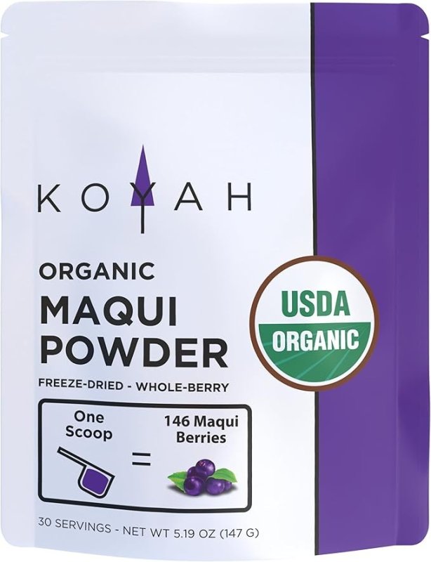 KOYAH - ORGANIC MAQUI BERRY POWDER 30 SERVINGS