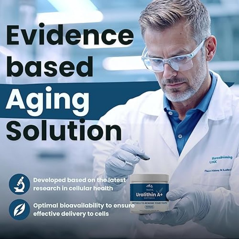 UROLITHIN A SOFTGELS MITOPURE A MITOCHONDRIAL ANTI-AGING SUPPLEMENT FOR MEN WOMEN