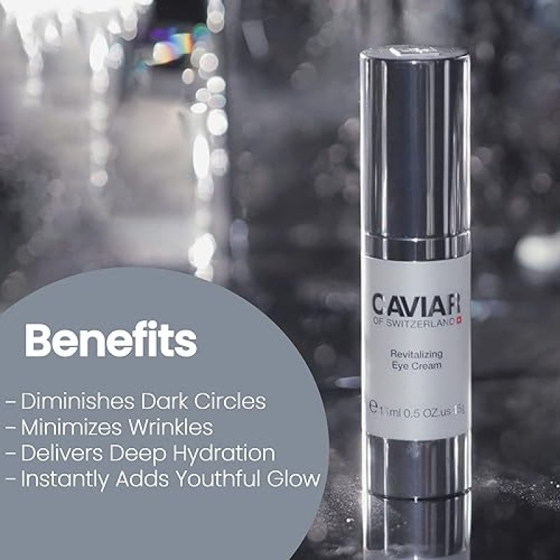 CAVIAR UNDER EYE CREAM ANTI-AGING MOISTURIZER FOR WRINKLES, PUFFINESS DARK CIRCLES