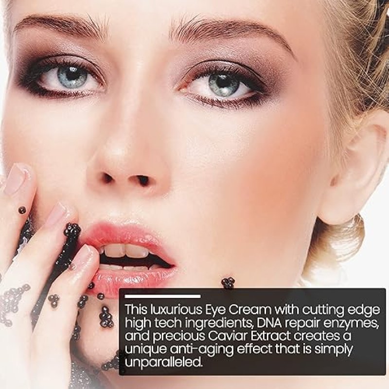 CAVIAR UNDER EYE CREAM ANTI-AGING MOISTURIZER FOR WRINKLES, PUFFINESS DARK CIRCLES