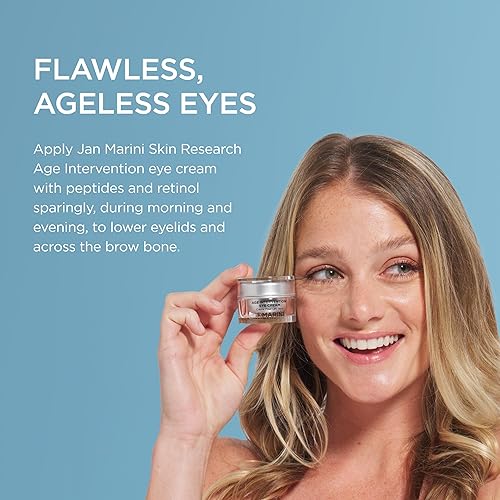 JAN MARINI AGE INTERVENTION EYE CREAM, 0.5 OZ ANTI-AGING EYE TREATMENT FOR WRINKLES PUFFINESS