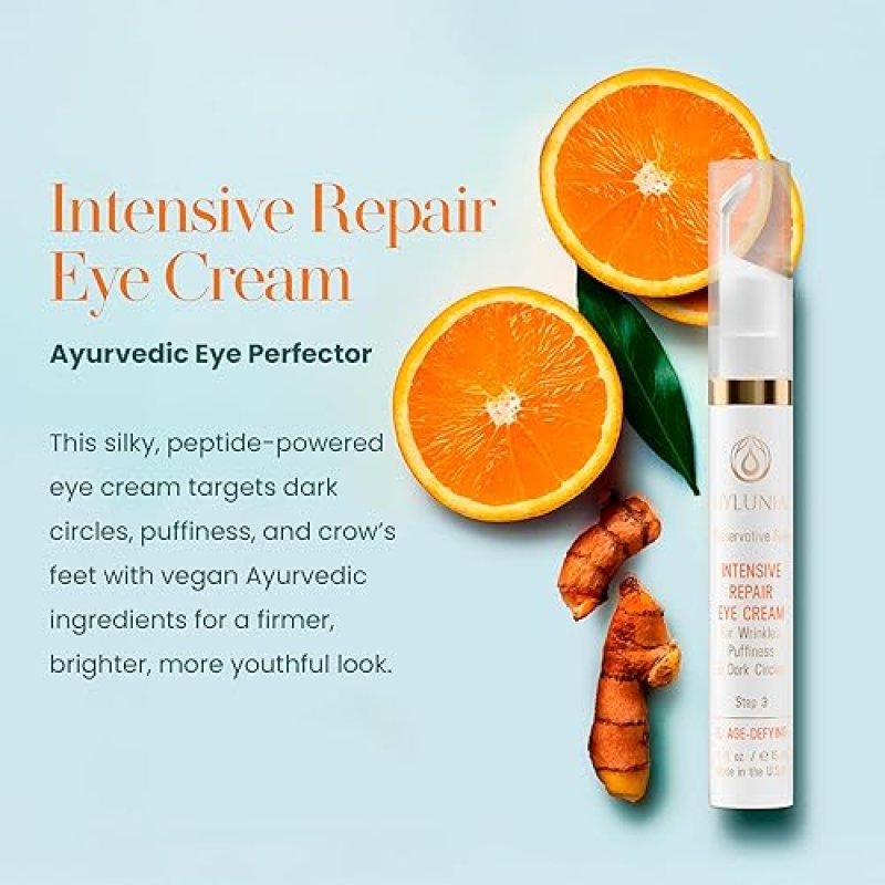 HYLUNIA INTENSIVE REPAIR EYE CREAM HYDRATING, FIRMING WITH PEPTIDES, VITAMIN C HYALURONIC ACID