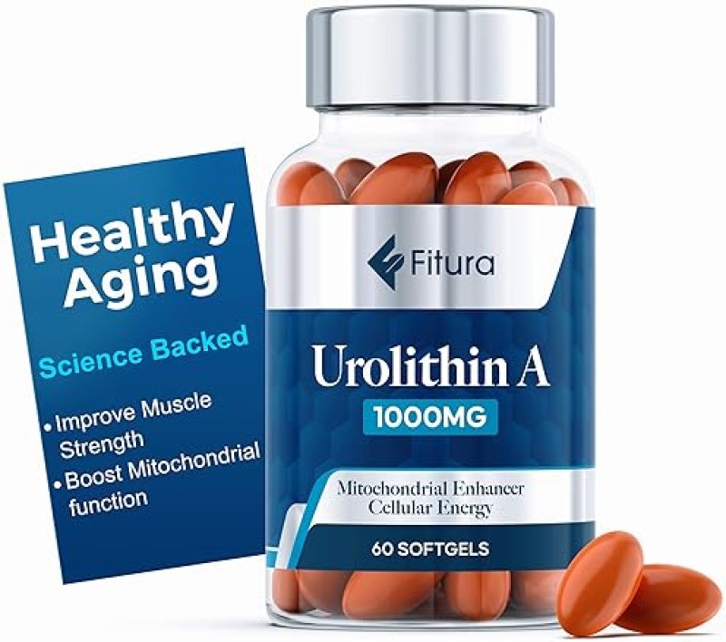 FITURA UROLITHIN A 1000MG SOFTGELS - BOOST MUSCLE STRENGTH, CELLULAR ENERGY MITOCHONDRIAL HEALTH
