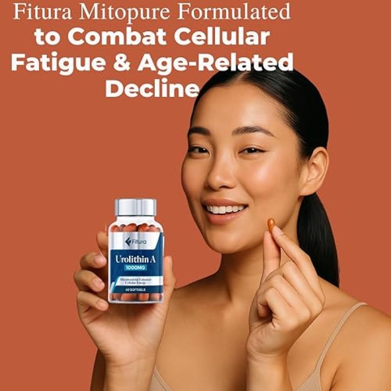 FITURA UROLITHIN A 1000MG SOFTGELS - BOOST MUSCLE STRENGTH, CELLULAR ENERGY MITOCHONDRIAL HEALTH