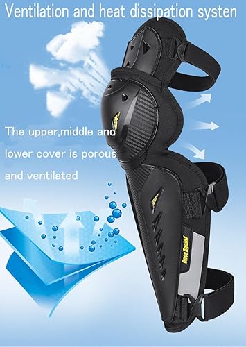 KOEYISEY ADULT MOTORCYCLE KNEE AND SHIN GUARDS HARD IMPACT PROTECTION FOR MOTOCROSS RACING GEAR
