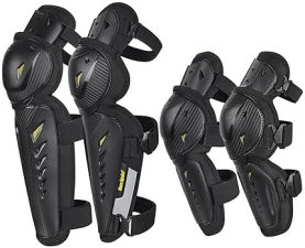 KOEYISEY ADULT MOTORCYCLE KNEE AND SHIN GUARDS HARD IMPACT PROTECTION FOR MOTOCROSS RACING GEAR