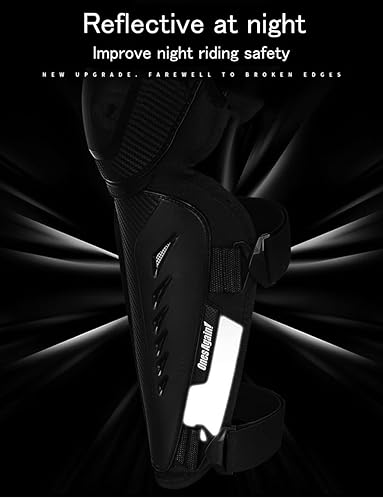 KOEYISEY ADULT MOTORCYCLE KNEE AND SHIN GUARDS HARD IMPACT PROTECTION FOR MOTOCROSS RACING GEAR