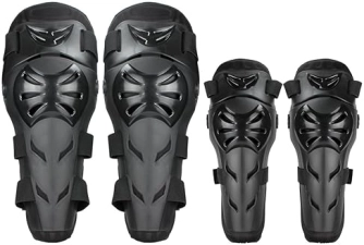 GES 4PCS ADJUSTABLE KNEE ELBOW PADS PROTECTIVE ARMOR FOR MOTORCYCLE CYCLING RACING ADULTS