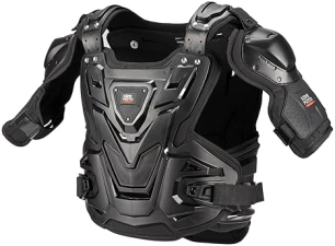 KEMIMOTO MENS MOTORCYCLE CHEST PROTECTOR - DURABLE DIRT BIKE GEAR FOR OUTDOOR POWERSPORTS