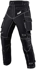 HWK MENS DUAL SPORT MOTORCYCLE PANTS WATER RESISTANT CORDURA WITH IMPACT PROTECTION ARMOR