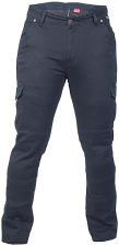MENS SAN MARINO NOIR KEVLAR CARGO MOTORCYCLE PANTS CE CERTIFIED WITH ARMOR - CLASS AA