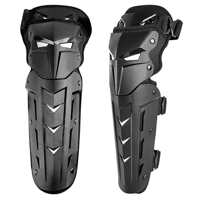 GT GUTE ADJUSTABLE KNEE PADS LONG LEG SLEEVE NONSLIP PROTECTIVE SHIN GUARDS FOR BIKING - 1 PAIR