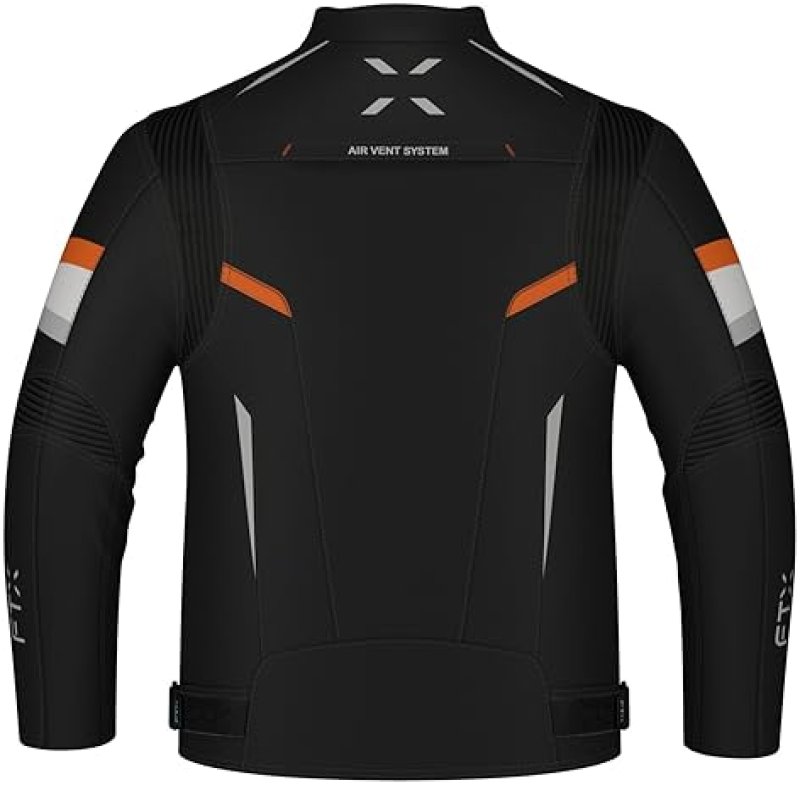 FTX MENS MOTORCYCLE JACKET - FULL BODY ARMOR, CORDURA TEXTILE PROTECTIVE GEAR