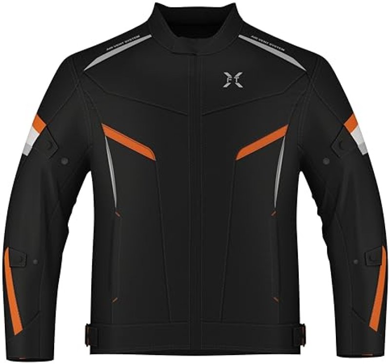 FTX MENS MOTORCYCLE JACKET - FULL BODY ARMOR, CORDURA TEXTILE PROTECTIVE GEAR