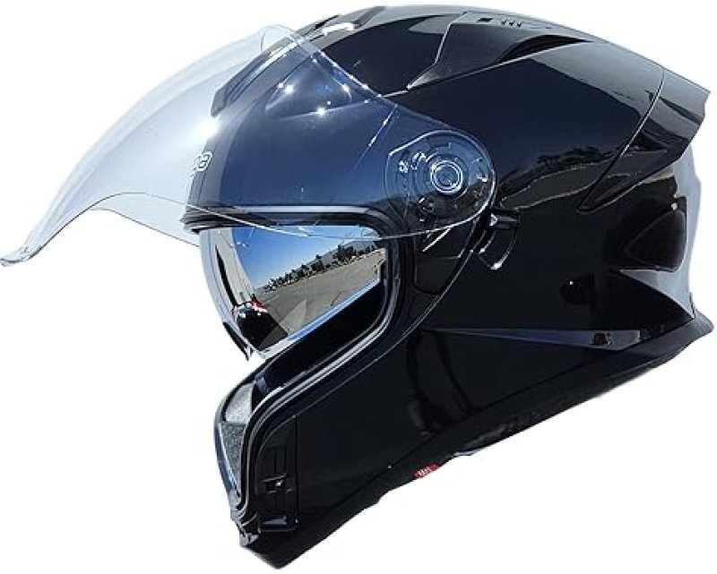VEGA AIR GPX FULL FACE MOTORCYCLE HELMET GLOSS BLACK X-SMALL SIZE LIGHTWEIGHT SAFETY