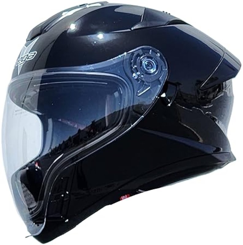 VEGA AIR GPX FULL FACE MOTORCYCLE HELMET GLOSS BLACK X-SMALL SIZE LIGHTWEIGHT SAFETY