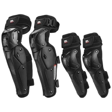 KEMIMOTO 4-PIECE MOTORCYCLE KNEE ELBOW PADS PROTECTIVE GEAR FOR MOTOCROSS RACING DIRT BIKE
