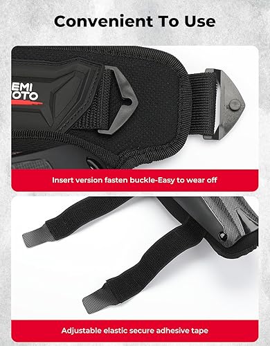 KEMIMOTO 4-PIECE MOTORCYCLE KNEE ELBOW PADS PROTECTIVE GEAR FOR MOTOCROSS RACING DIRT BIKE
