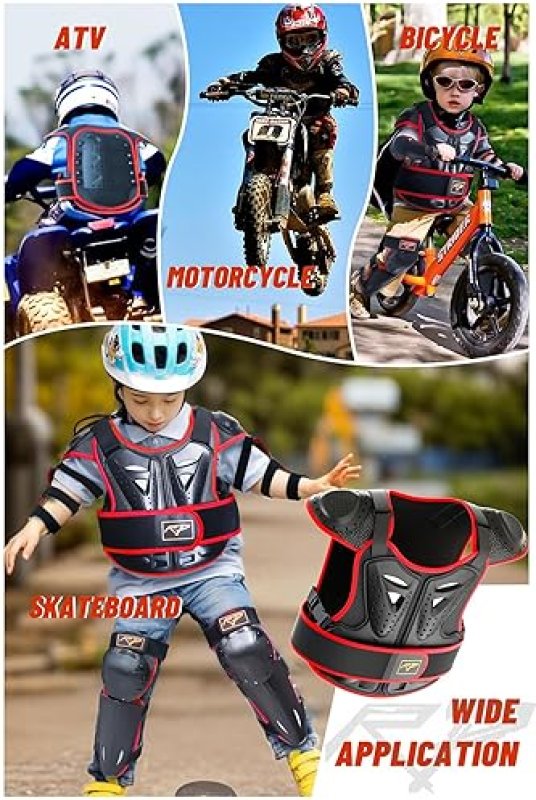 ROPPONGI YOUTH KIDS DIRT BIKE GEAR - PROTECTIVE MOTOCROSS ARMOR SUIT CHEST PROTECTOR FOR BOYS GIRLS