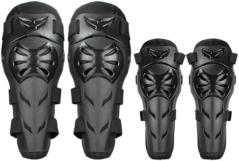 GES 4PCS ADJUSTABLE MOTORCYCLE KNEE ELBOW PADS PROTECTOR FOR ADULT CYCLING RACING ARMOR
