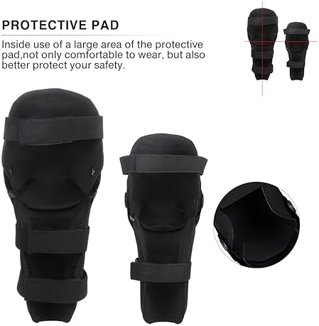 GES 4PCS ADJUSTABLE MOTORCYCLE KNEE ELBOW PADS PROTECTOR FOR ADULT CYCLING RACING ARMOR