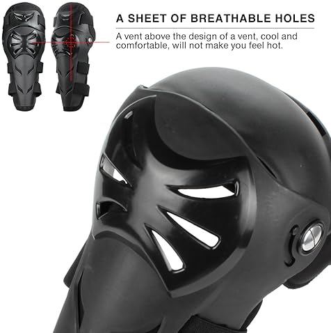 GES 4PCS ADJUSTABLE MOTORCYCLE KNEE ELBOW PADS PROTECTOR FOR ADULT CYCLING RACING ARMOR